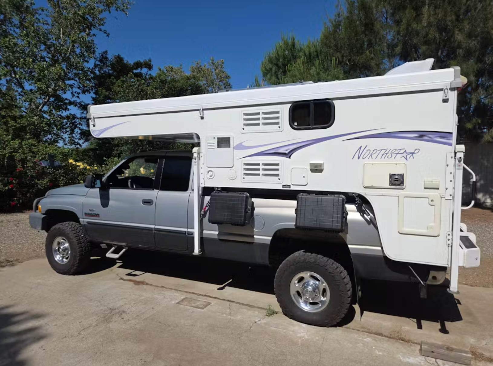 truck camper storage box rack