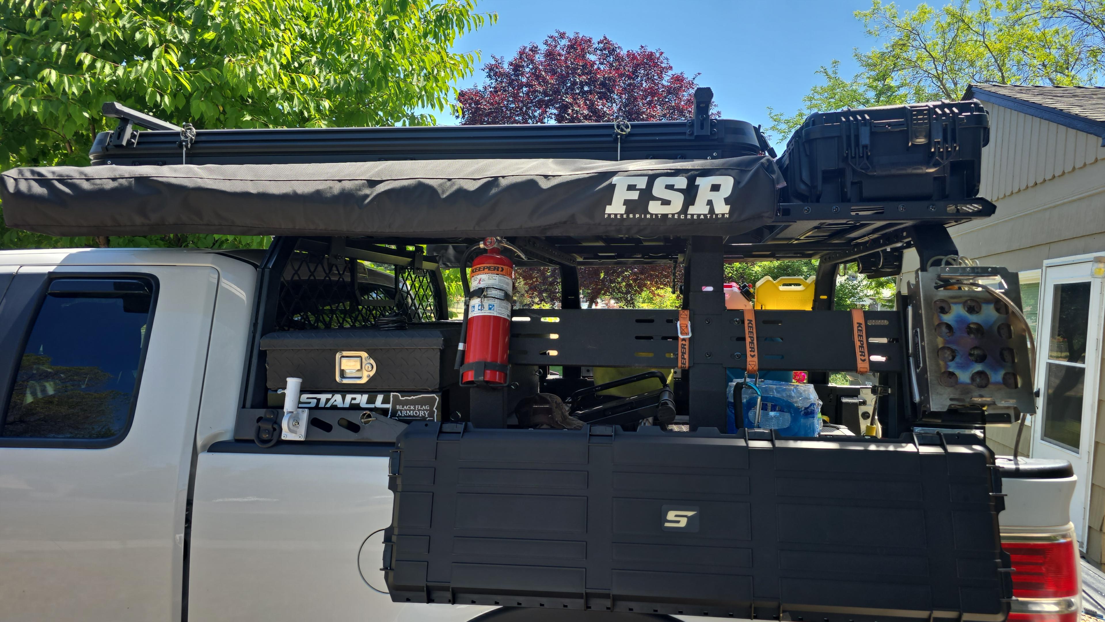 STAPLL bedside truck storage fender racks tool box overland rack
