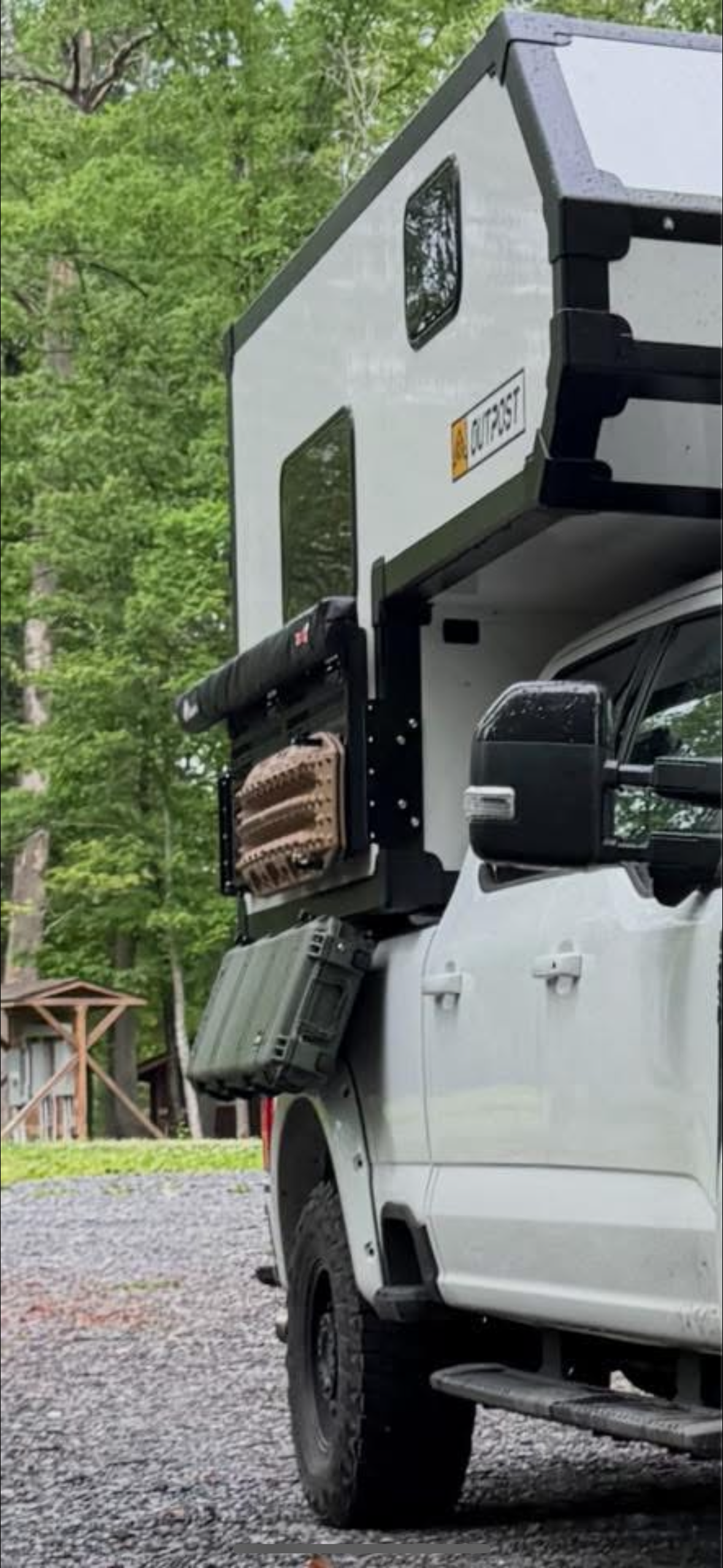 stapll fender racks truck camper storage solution