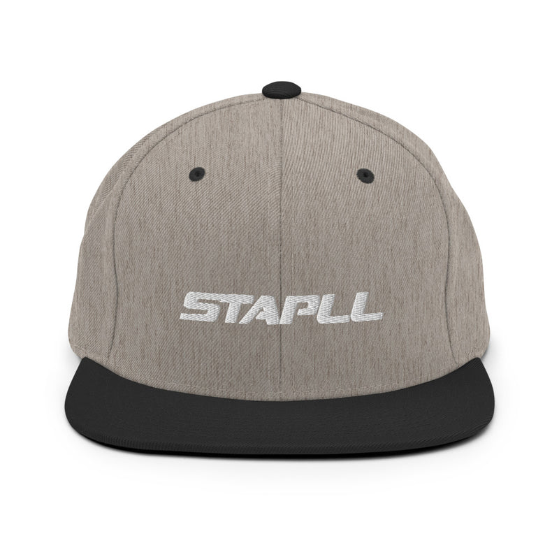 Pit Crew Snapback Hat - White Thread