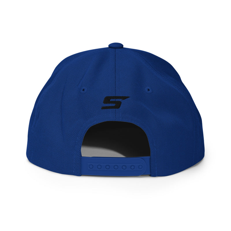 Pit Crew Snapback Hat - White Thread